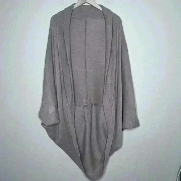 Oversized long open style chunky cardigan One Size Tan Batwing Sleeve Khaki - Picture 1 of 6